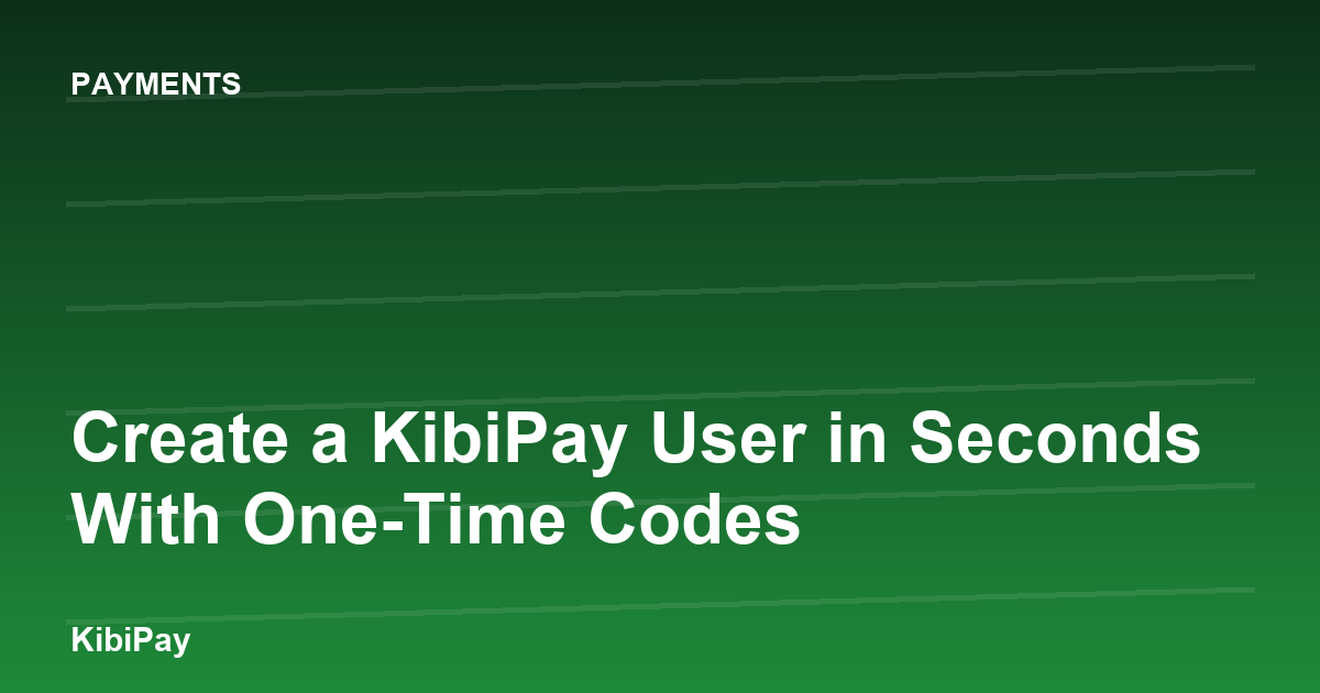 Create a ChicLedger User in Seconds With One-Time Codes